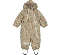 Zip-up baby ski suit Mikk-Line Aop Beige 2 ans