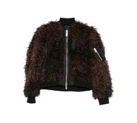 Zip-up Bomber Jacket - female - Sacai - Faux Fur & Shearling Jackets - Brown - S - Jackets S