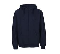 Zip-up cotton hoodie Tiger Bleu S