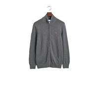 Zip-Up Cotton Knit Cardigan Gant Gris XL
