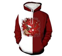 Zip up Fleece Mens Quilted Pullover Mens Polo Neck Jumpers Mens Fall Jackets with Hood ski Jackets for Men UK Thermal Hoodie Mens Christmas Jumpers 2023 Wind Breaker Jacket Men (B, XXL)