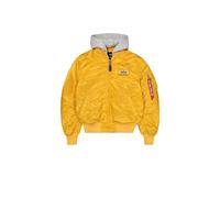 Alpha Industries Men's MA-1 Zip Hood Backprint Bomber Jacket, Wheat, M