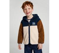 Zip-up hooded cardigan for boys medium blue