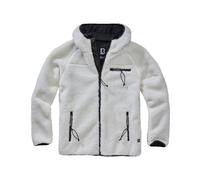 Zip-up hooded fleece Brandit Teddy Blanc 6XL