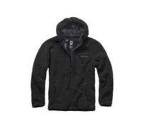 Zip-up hooded fleece Brandit Teddy Noir 4XL