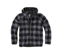 Zip-up hooded fleece Brandit Teddy Noir 5XL