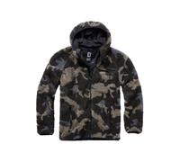 Brandit Teddyfleece Worker Jacket, Color: darkcamo, Size: 3XL
