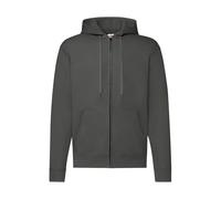 Zip-up hooded jacket Fruit of the Loom Classic Gris 2XL