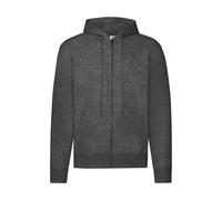 Zip-up hooded jacket Fruit of the Loom Classic Gris L