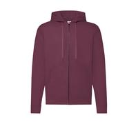 Zip-up hooded jacket Fruit of the Loom Classic Rouge L