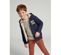 Zip-up hooded sweatshirt for boys navy blue