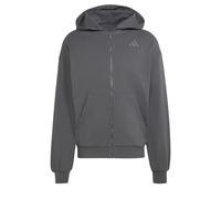 Zip-up hoodie adidas Gris XS
