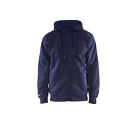 Blaklader 3366104888004XL Hooded Zip Sweatshirt Navy 4XL