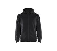 Blakläder 336325269998XX-Large Hoodie Size with Full-Zip in Black/Dark Grey, XX-Large
