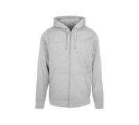 Build Your Brand Basic Full Zip Sweatshirt Grey S Men