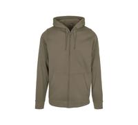 Build Your Brand Basic Full Zip Sweatshirt Green M Men