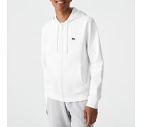 Zip-Up Hoodie in Organic Cotton Blend White