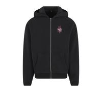 Zip-up hoodie Mister Tee Urban Bloom Fluffy Noir 2XL