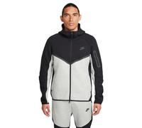 Nike Mens Tech Fleece Full Zip Windrunner Hoodie, Black/Dk Grey Heather/Black, Size M, Men Black/Dk Grey Heather/Black