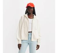 Levi's Everyday Zip Hoodie - Sugar Swizzle - White, White, Size L, Women White