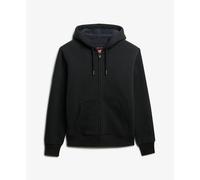 Superdry Borg Lined Full Zip Sweatshirt 2XL Black