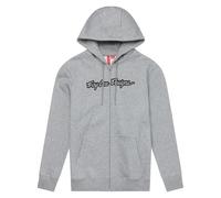 Troy Lee Designs Spring 2025 MX Signature Full Zip Hoodie Grey Heather