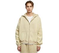 Zip-up hoodie Urban Classics 90's Heavy Sand Washed Beige M