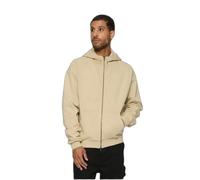 Urban Classics High Neck Full Zip Sweatshirt Beige M Men