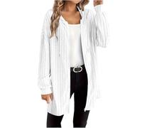 Zip Up Hoodie Women, Womens Cardigans Knitted Jacket Longline Hooded Sweatshirt Drawsting Long Coat Loose Jumper Ladies Winter Fall Warm Outwear Casual Sweater Dating Office Travel Trendy Workout