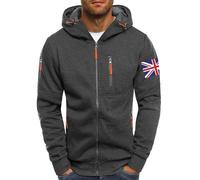 Zip Up Hoodies For Men, Slim Fit Hoody Tops With Pockets Solid Color Sweatshirts Stretchy Patchwork Sportwears Lightweight Breathable Hooded Outerwears Casual Fashion Workwear