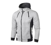 Zip Up Hoodies for Men UK Winter Fleece Hooded Sweatshirt Warm Trucker Hoodies Solid Color Coat Fashion Outerwear Plush Hoody Casual Loose Coats Sportwear Activewear White