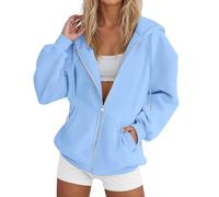 Zip up Hoodies for Women Uk Oversized Lightweight Long Sleeve Fleece Sweatshirt Ladies Fall Winter Travel Casual Fashion Hoodies Jackets