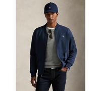 Zip-Up Jacket in Double Knit Tech Navy Blue