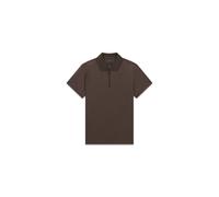 Zip-Up Knit Polo Guess Walker Marron M