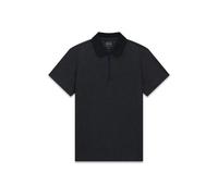 Zip-Up Knit Polo Guess Walker Noir XL