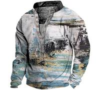 Zip Up Sherpa Pullover Cardigans for Men - Long Sleeve Fall Jackets with Hood - Camo Hoodie & Christmas Jumper - Funny Men's Winter Coats