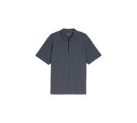 Zip-Up Structured Polo Tom Tailor Denim Relaxed Gris M
