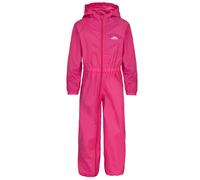 Trespass Unisex Kids Rainsuit Button - Grown on Hood, Elasticated Cuffs and Ankles, Elasticated Side Waist, Full Body Length Zip, Waterproof