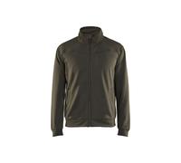 Blakläder 3362252645994XL Sweatshirt Size with Full-Zip in Olive Green/Black, 4Xl