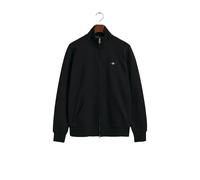 GANT Men's REG Shield Full Zip Sweatshirt, Black, Standard, black, M