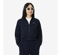 Zip-Up Sweatshirt with Raglan Sleeves Navy Blue