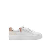 Zip-Up Trainers white/gold