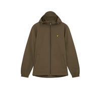 Lyle and Scott Men's Zip Through Cotton Wind Resistant Long Sleeve Hooded Rain Anorak L Green