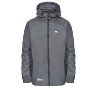 Zip-up waterproof hooded jacket Trespass Qikpac Gris M