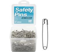 ZIPCCI 1000 Pcs 1.1 inch Nickel Plated Mini Safety Pins