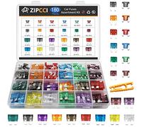 ZIPCCI Car Fuses Assortment Kit, 180 Pcs Standard & Mini & Low Profile Mini Fuse (1A/2A/3A/5A/7.5A/10A/15A/20A/25A/30A/35A/40AMP) Automotive Blade Fuse for RV, Truck, Marine, Auto Accessories