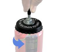 ZipChill Instant Beverage Spinner Chiller, Universal Can Cooler for Drinks, Rapidly Chills Beer and Soda Cans in 60 Seconds, No Batteries Required, Lightweight Small Portable