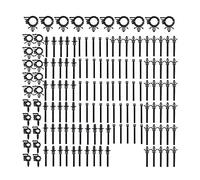 zipelo 150 Pcs Car Wire Loom Routing Clips, Push Mount Cable Zip Tie, Auto Push Retainer Clip, Heavy Duty Nylon Push Pin, 3 Different Size Push Mount Cable Ties, Replace GM 12040984