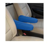 zipelo 1Pair Car Front Seat Armrest Covers, Elastic Direct Replacement Automotive Cloth Fabric Center Console Lid Armrest Handle Protectors Skin Pad, Universal for Vehicle SUV Truck RV Van (Blue)