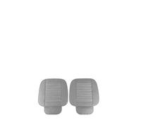 zipelo 2 Pack Car Seat Covers for Front Seats, Breathable Leather Cushion Protector, Anti-Slip Driver Seat Padded with Storage Pockets, Universal Auto Interior Decoration for Most Vehicles (Gray)